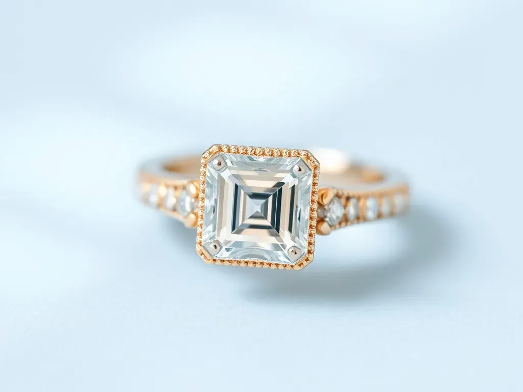 pierścionek kwadratowy